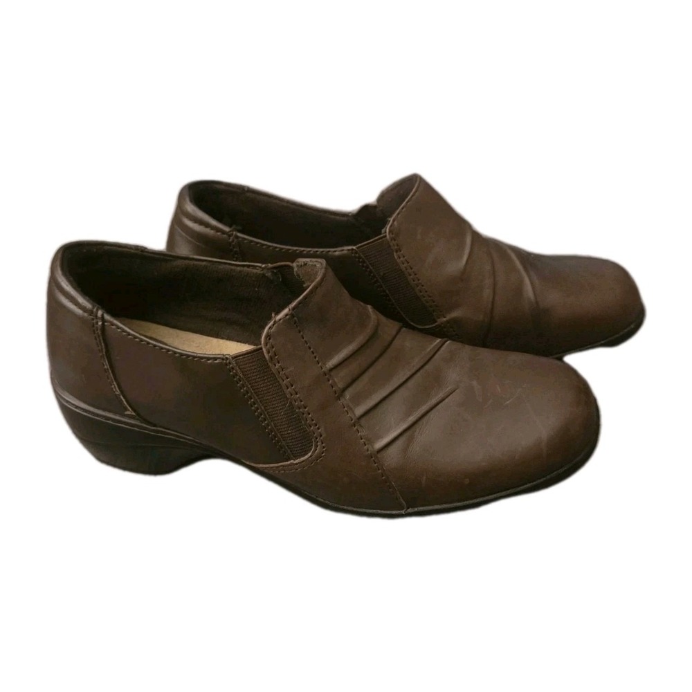 Thom‎ McAn Women's Leather Brown Comfort Slip On Loafers 8.5